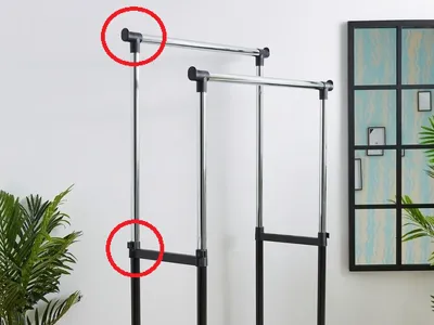 MODULAR CLOTHES RACK CONNECTORS