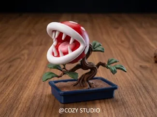 Mario Piranha Plant Bonsai / NO AMS