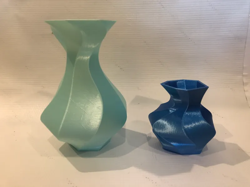 Twisted Wavy Vases