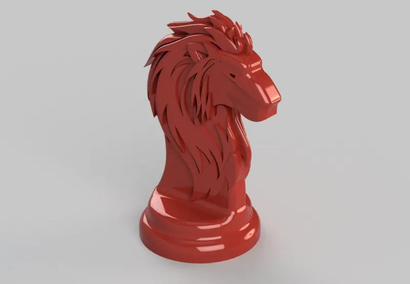 Lion pawn for boardgames