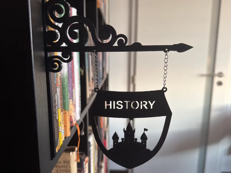 Library sign : History