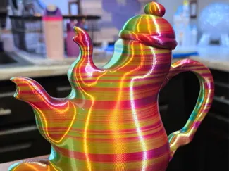 Alice in Wonderland inspired 3 spout Tea pot 