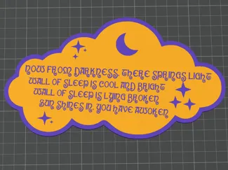 Black Sabbath Wall of Sleep sign