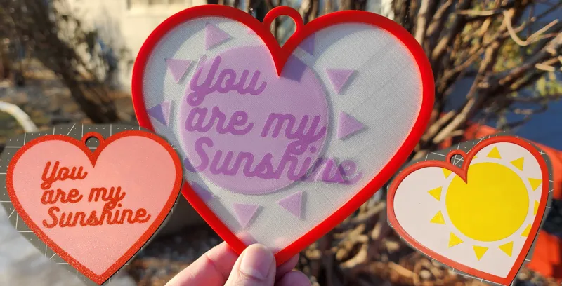 Window Hang Valentine - You are my Sunshine