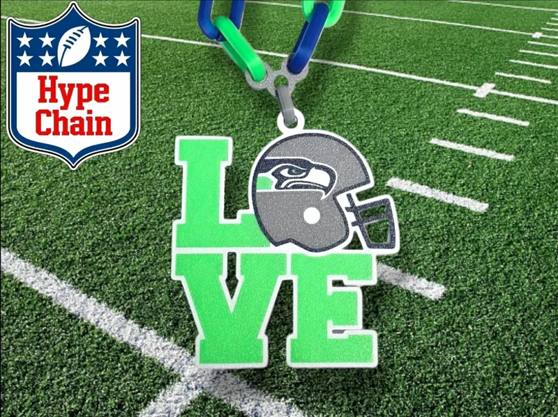 Seattle Seahawks Hype Chain Pendant