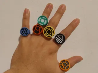 All Lantern Rings - Updat includes Pink and Purple
