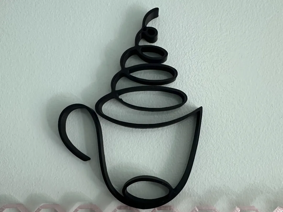Tableau mural tasse de café fumante