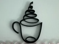 Tableau mural tasse de café fumante — photo 1
