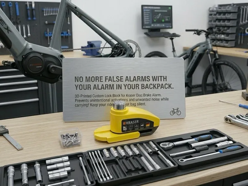 Blocco di sicurezza per allarme bici