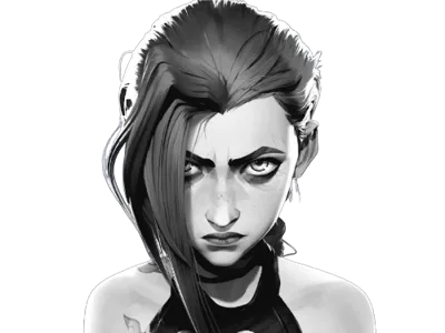 HueForge Jinx Arcane Saison 2 No Background