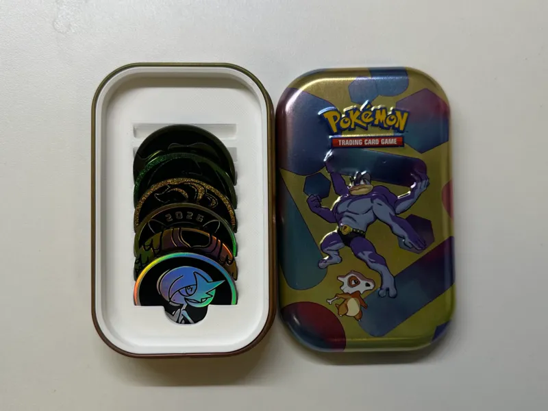 Pokémon Mini Tin Insert for 8 Large Coins (41.8mm)