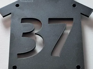 House number sign (customazible)