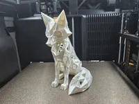 Voronoi Origami Fox