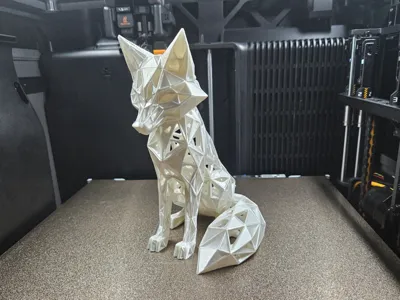 Voronoi Origami Fox | Modern Sculpture