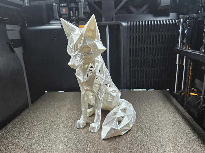 Voronoi Origami Fox | Modern Sculpture