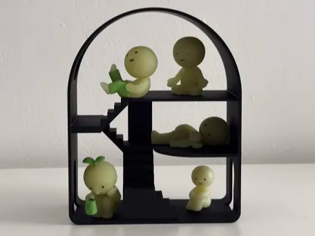 Mini Figure House (7in) for Figures & Collectibles