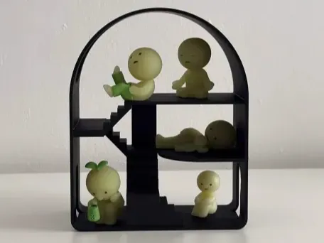 Mini Figure House (7in) for Figures & Collectibles