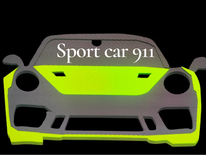 Sport car keychain