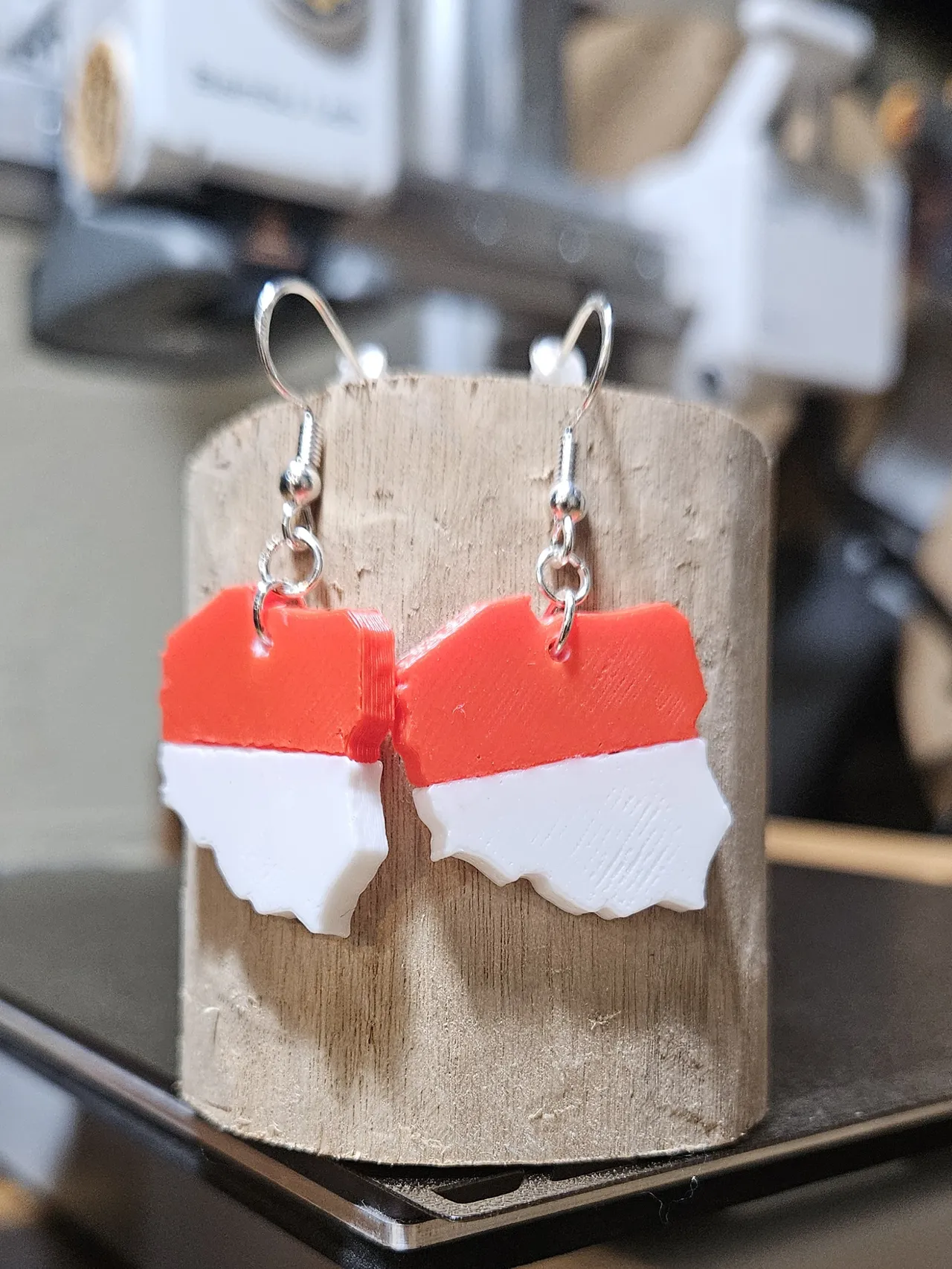 Polish Flag Earrings view 3
