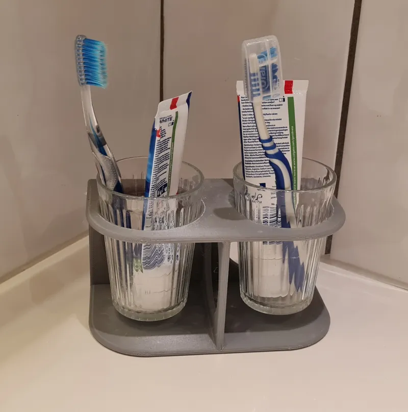 Toothbrush Glasses Holder