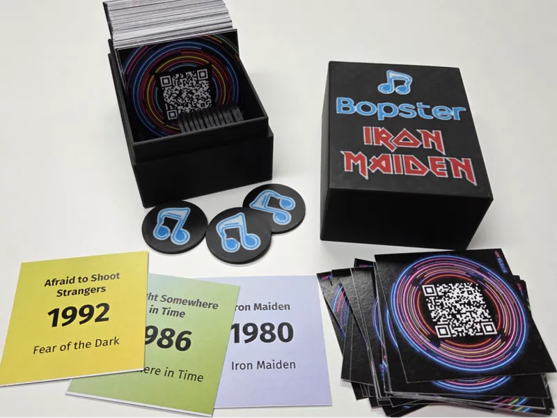 Bopster Box and Markers for Iron Maiden