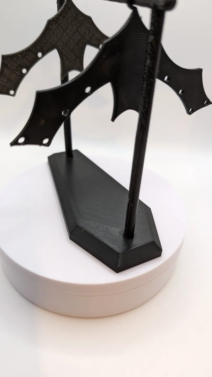 Coffin and Bats - Earring Stand view 2