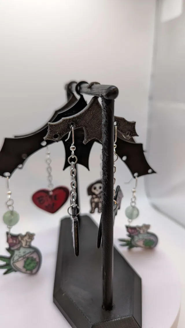 Coffin and Bats - Earring Stand