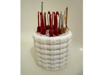 編織勾針棒針收納桶-Knitted Hook & Needle Organizer
