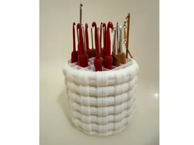 Knitted Hook and Needle Organizer-Knitted Hook & Needle Organizer