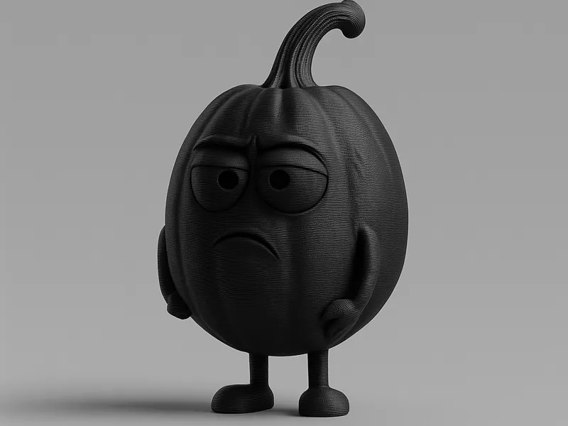 Halloween sad Pumpkin