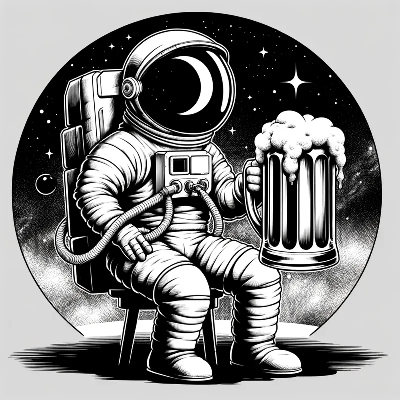 Astronaut with beer_HueForge