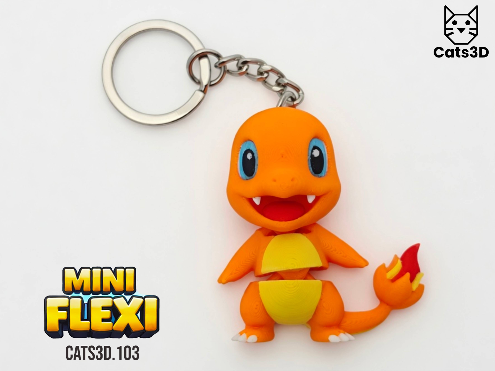 Charmander - Mini Flexi Keychain