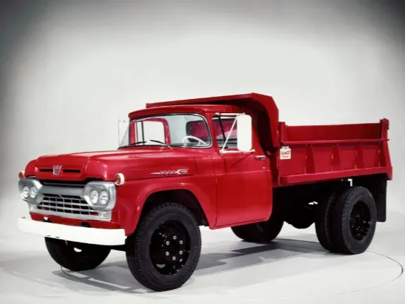 camion de carga rojo