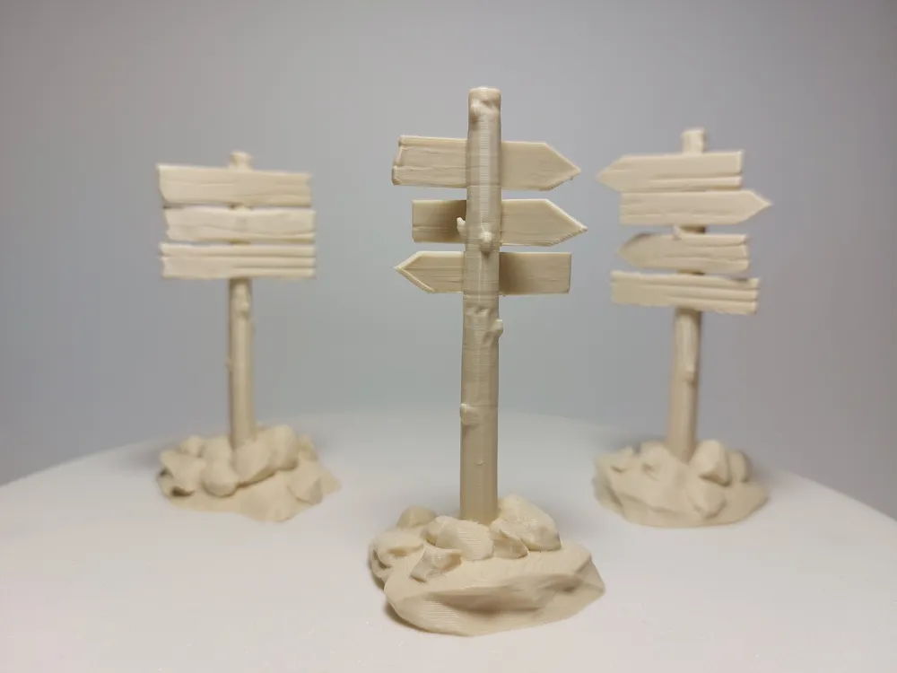 Medieval Wooden Signposts – 3 Variants for DND by Primo3DDesign ...