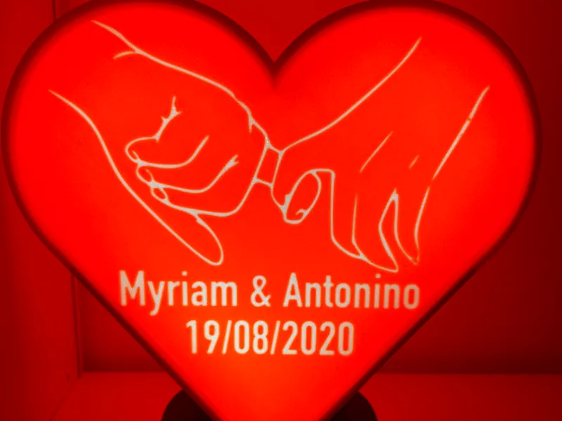 Lampada Personalizzabile Amore