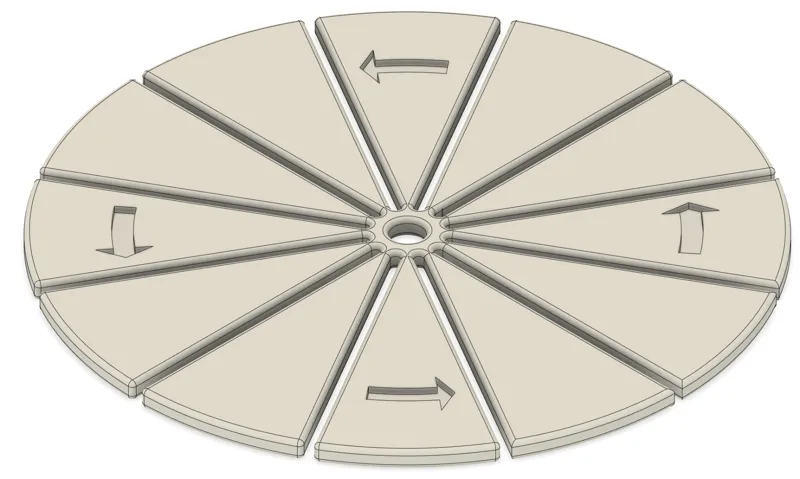 Medium Kumihimo disk