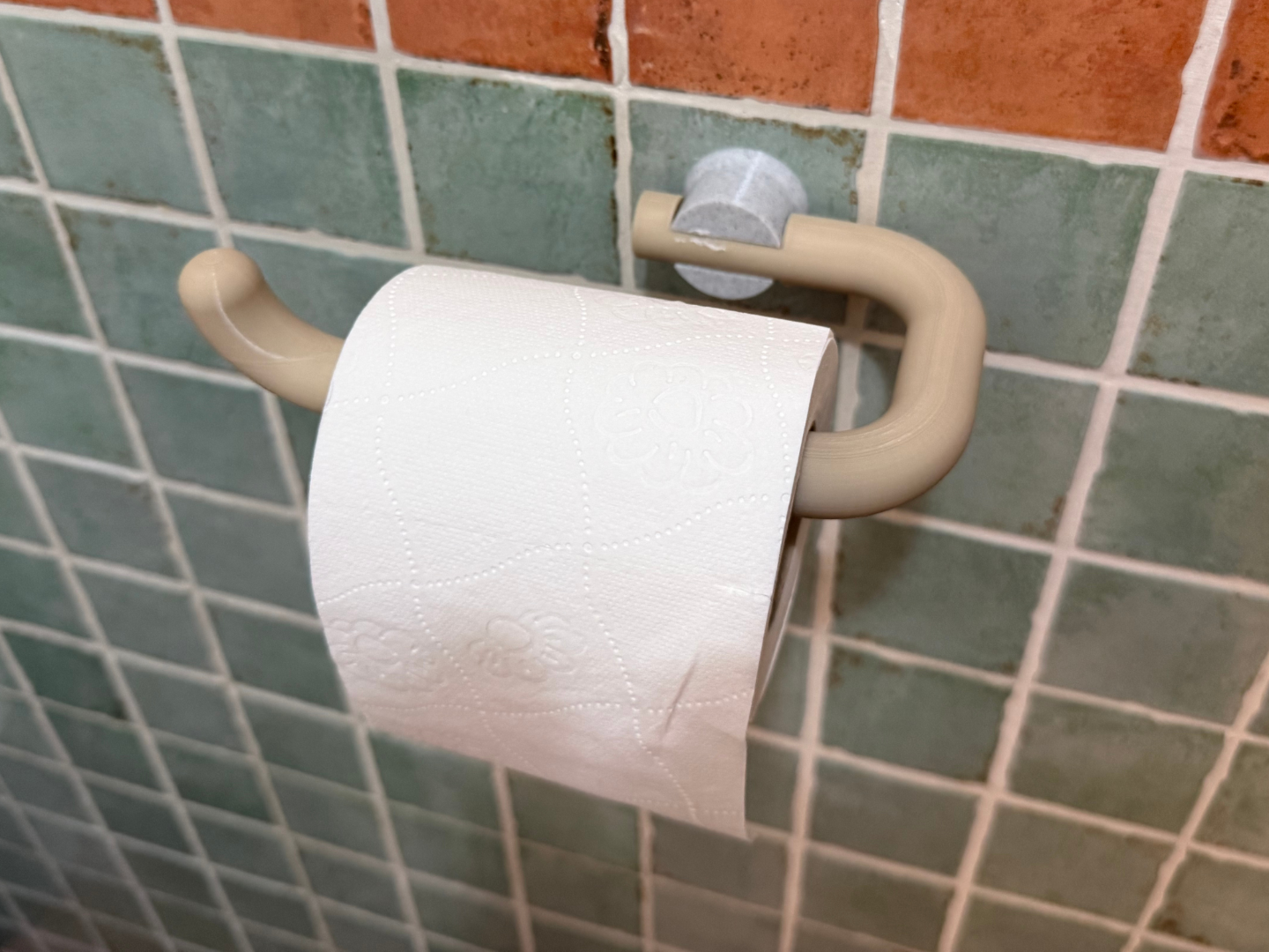 Toilet Paper Holder Minimal Modern 2-Part Print 