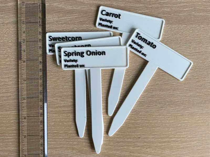 Customisable Fruit/Vegetable/Herb Labels - T-shape