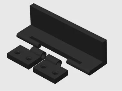 Lbrackets with hinges