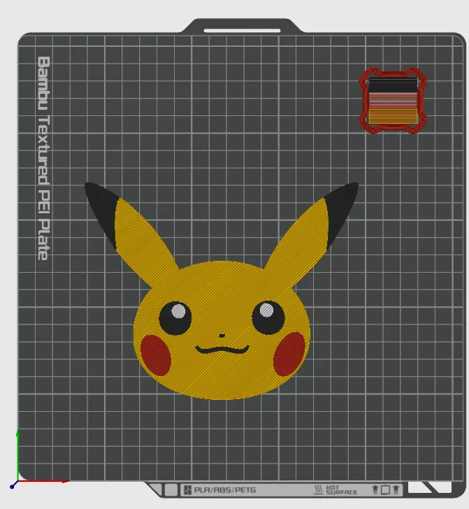 Pikachu Rectangle 2d 2D Pikachu head with optional Pokeball Background by penguin888au ...