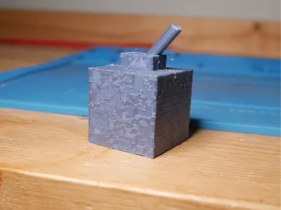 a satisfying 3d printed minecraft lever