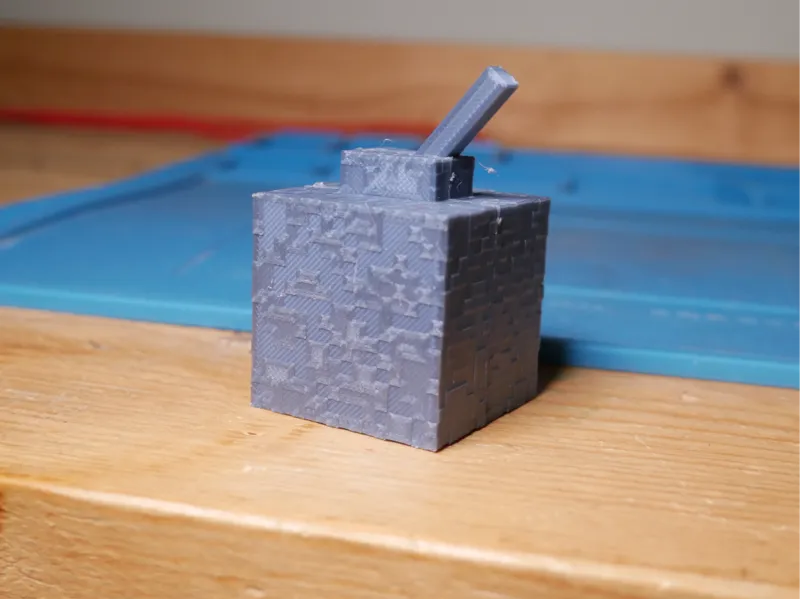 a satisfying 3d printed minecraft lever