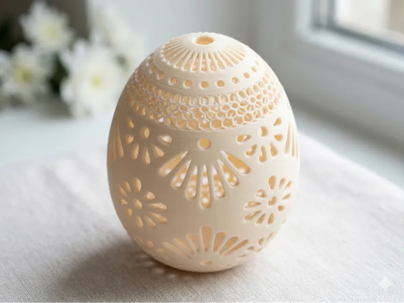 Uovo di pasqua decorato