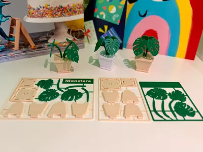 Monstera Plant - Kit Card (AMS and Non Versions)