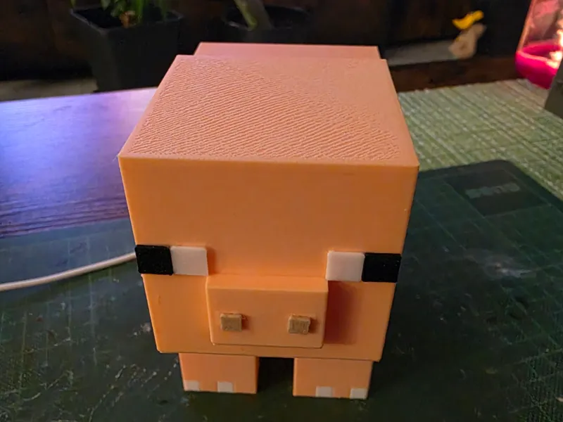 Minecraft Pig 3D Lightbox