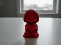 Cute Grim Reaper with a Heart