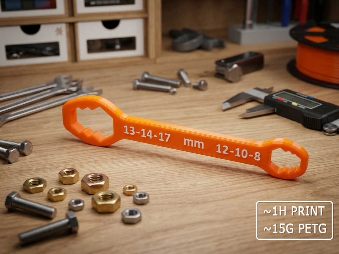 Compact Multi-Size Wrench