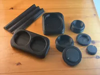 all holders. One Color. 0.2mm layer, 2 walls, 10% infill