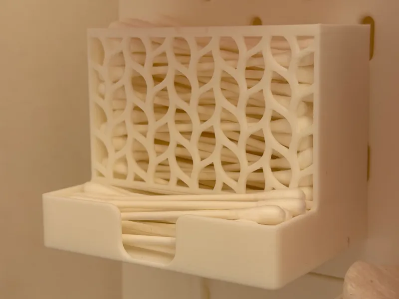 q-tip holder for Skadis with T-Clips
