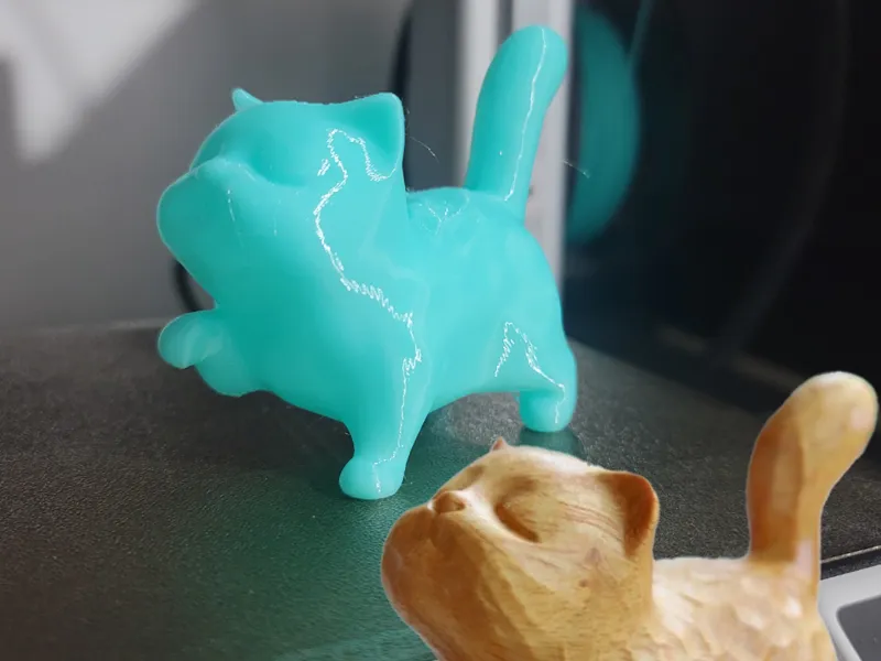 实际木雕商品3d小猫艺术实木雕刻纯手工艺品创意家居桌面摆件 art cat